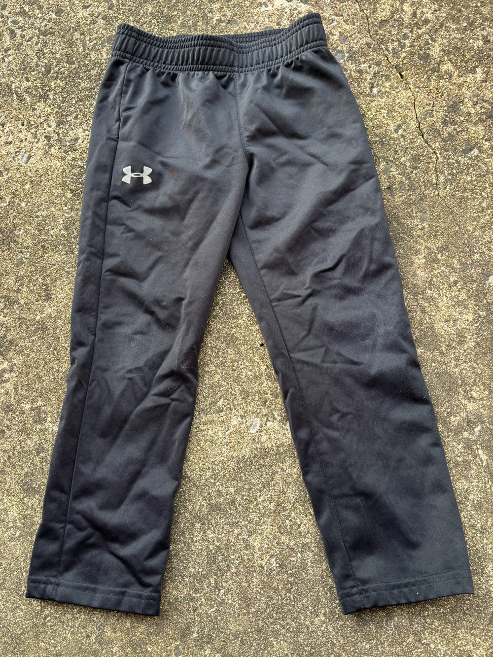 Under Armour Kids Black Athletic Joggers with Logo